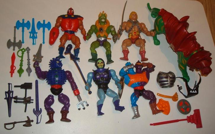 He Man Masters of the universe figuren VEEL! vintage jaren80, Verzamelen, Poppetjes en Figuurtjes, Zo goed als nieuw, Ophalen of Verzenden