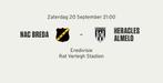 NAC Breda - Heracles Almelo 2x Businesstickets naast elkaar., Tickets en Kaartjes, Twee personen