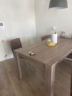 Eettafel met 4 stoelen, Ophalen, Gebruikt, Modern, 4 tot 6 stoelen