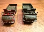 Dinky Toys Mercedes-Benz Unimog (2x) - Meccano France, Ophalen of Verzenden, Gebruikt, Auto, Overige merken