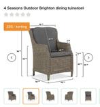 GEZOCHT: Brighton pure tuinstoel 4SO, 4 seasons outdoor, Tuin en Terras, Ophalen, Zo goed als nieuw, Wicker