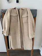 Lange jas van bont, Kleding | Dames, Jassen | Winter, Ophalen, Zo goed als nieuw, Maat 34 (XS) of kleiner, Beige