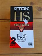 TDK VHS videoband duopack E-180 High Quality Standard, Alle leeftijden, Ophalen of Verzenden, Nieuw in verpakking, Overige genres