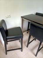 Bartafel met 4 stoelen, Huis en Inrichting, Ophalen, Overige materialen, Gebruikt, 100 tot 150 cm