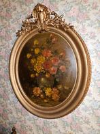 Een set olieverfschilderij Bloemen in Ovale Lijst, Ophalen