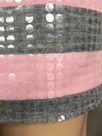D686 NIKKIE maat 36=S jurk jurkje grijs/roze, Kleding | Dames, Ophalen of Verzenden, Zo goed als nieuw, Nikkie, Roze