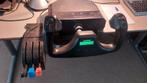Saitek Flight Yoke System - Stuurwiel voor Flight Simulator, Computers en Software, Joysticks, Ophalen of Verzenden, Gebruikt