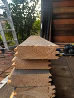 Blokhut Planken - Vuren, Geïmpregneerd, Doe-het-zelf en Verbouw, Hout en Planken, Geïmpregneerd, Gebruikt, 25 tot 50 mm, Ophalen of Verzenden