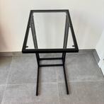 Bijzet laptop tafel zwart, Huis en Inrichting, Tafels | Bijzettafels, Minder dan 55 cm, Metaal of Aluminium, Zo goed als nieuw