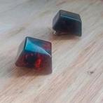 Vintage clips oorbellen giethars, Ophalen of Verzenden, Gebruikt, Goud, Overige materialen