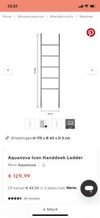 Badkamer ladder Aquanova Icon zwart, Minder dan 25 cm, Overige typen, Minder dan 50 cm, 150 tot 200 cm