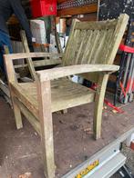 Vier prima hardhouten tuinstoelen, Ophalen, Gebruikt