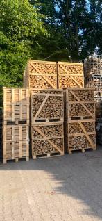 Eiken haardhout gestapeld, droog! ACTIE van 210 voor 195!, Tuin en Terras, Haardhout, 6 m³ of meer, Ophalen of Verzenden, Eikenhout