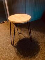 bijzettafeltje hout metaal, Ophalen, Minder dan 45 cm, Minder dan 55 cm, Rond