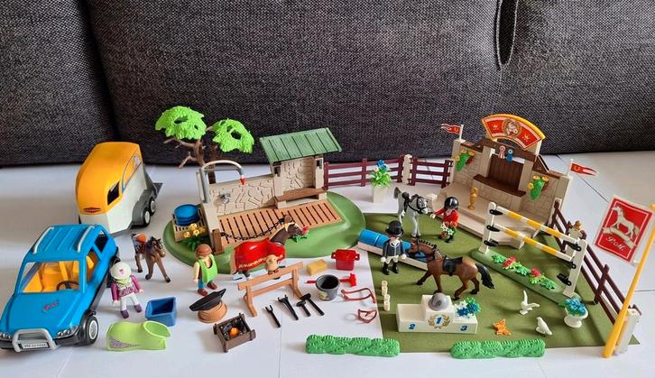 Playmobil paarden set/3 sets/5225 Wasplaats/5224/5223/veel, Kinderen en Baby's, Speelgoed | Playmobil, Zo goed als nieuw, Ophalen of Verzenden