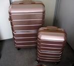 LUXE KOFFERSET 1 GROOT 1 KLEIN ,CIJFERSLOT, WIELEN LIBIAO ,, Ophalen, Hard kunststof, Zo goed als nieuw, 70 cm of meer