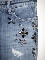 Cambio Lili leisure jeans met swarovski 40, Kleding | Dames, Broeken en Pantalons, Lang, Blauw, Maat 38/40 (M), Zo goed als nieuw