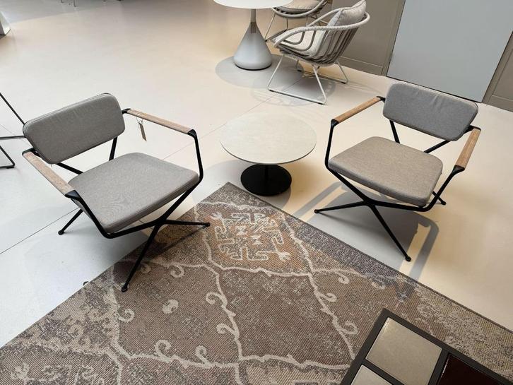 -45% ! Royal Botania Exes loungeset - SHOWROOMMODEL, Tuin en Terras, Tuinstoelen, Zo goed als nieuw, Aluminium, Ophalen of Verzenden