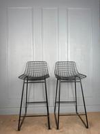 4 HKLiving Wire design barkrukken 67 cm afneembare kussens, Info@hkliving.nl, HKLiving, Met voetsteun, 60 tot 90 cm