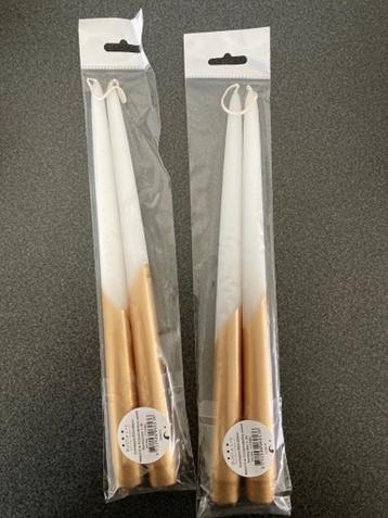 Rustik Lys Tweelingkaars goud 29 cm Nieuw! beschikbaar voor biedingen