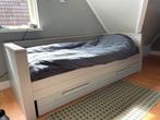 Houten bed met extra bed in lade, 90 cm, Gebruikt, Ophalen of Verzenden, Eenpersoons