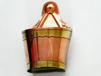 Zwavelstokpot / luciferpot of -houder uit de 19e eeuw, Antiek en Kunst, Ophalen of Verzenden, Koper