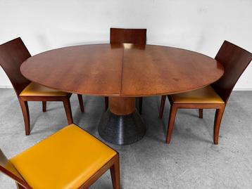 Arco balance ovaal (uitschuifbaar) kersen hout met stoelen beschikbaar voor biedingen