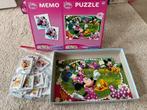 Mickey Mouse Clubhouse Puzzel en Memo spel, Ophalen of Verzenden, Meer dan 50 stukjes, Zo goed als nieuw, 4 tot 6 jaar