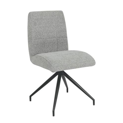 Eetkamerstoel Guus | Grijs | Bouclé stof, Huis en Inrichting, Stoelen, Nieuw, Vijf, Zes of meer stoelen, Metaal, Stof, Grijs, Ophalen