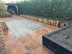 Tuinaanleg, Maarwerk overkapping, schutting, bestratingen