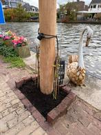 Super mooie robinia palen te koop!, Doe-het-zelf en Verbouw, 50 mm of meer, Balk, Ophalen, Geïmpregneerd