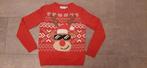 Foute kersttrui rendier maat 134-140 - Zo goed als nieuw!, Kinderen en Baby's, Kinderkleding | Maat 140, Jongen of Meisje, Trui of Vest