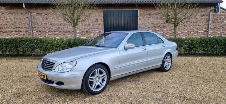Mercedes S500 Lang 2003 Facelift 44000 Nieuwstaat Youngtimer, Auto's, Mercedes-Benz, Particulier, S-Klasse, ABS, Achteruitrijcamera