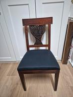 Zes antieke eetstoelen met tarwe korenaar motief, Antiek en Kunst, Ophalen