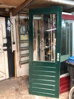 Hardhouten buitendeuren, Ophalen of Verzenden, 200 tot 215 cm, Glas, Buitendeur