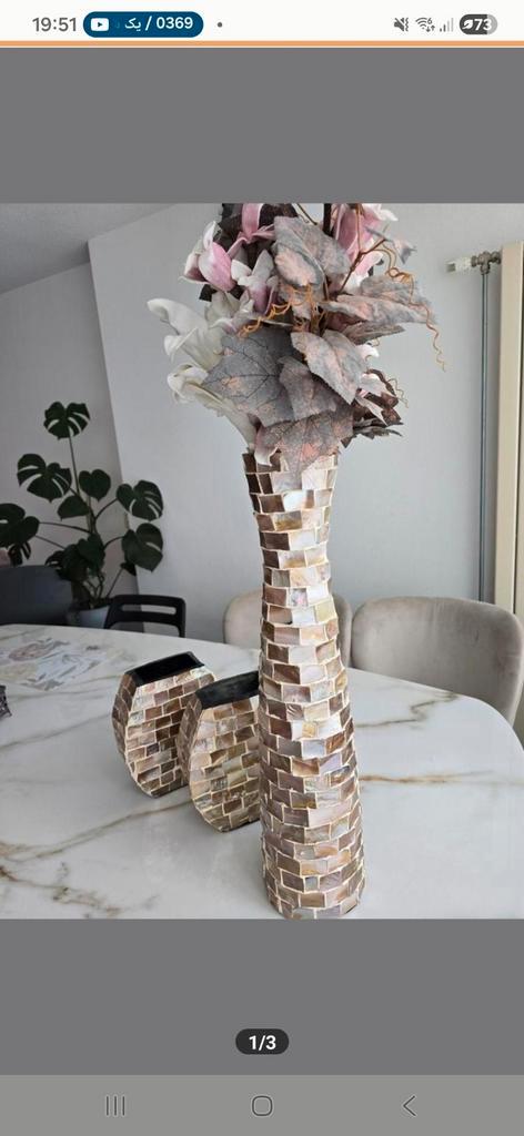 Mooie Mozaïek Vazen Set, Huis en Inrichting, Woonaccessoires | Vazen, Zo goed als nieuw, Overige kleuren, 75 cm of meer, Overige materialen