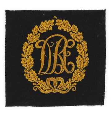 Uniformembleem – Bevo-woven Dra Sports Badge beschikbaar voor biedingen