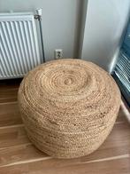 Jutte Poef 50x40 cm, Ophalen, Rond, Riet of Rotan, Zo goed als nieuw