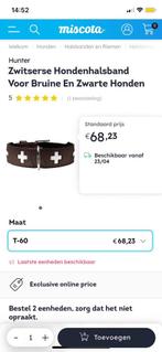 Hunter Swiss Hondenhalsband maat 65 als nieuw, Dieren en Toebehoren, Ophalen of Verzenden, Zo goed als nieuw