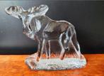 Bergdala vintage glazen presse papier eland, 10x12 cm, Antiek en Kunst, Ophalen of Verzenden
