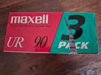3 x maxell UR 90 cassettebandjes, 2 t/m 25 bandjes, Overige genres, Ophalen of Verzenden, Nieuw in verpakking