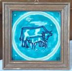 Meinte Walta Tichelaar Makum 1965 design Koe met Jong tegel, Antiek en Kunst, Ophalen of Verzenden