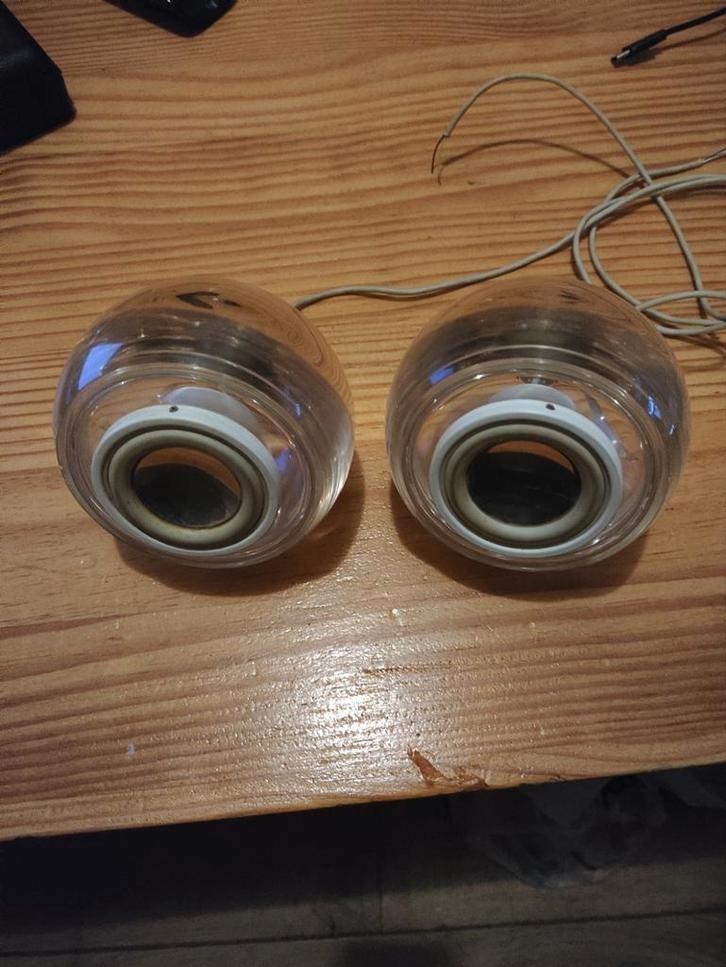 Plexiglas Computer Speakers, Audio, Tv en Foto, Luidsprekers, Gebruikt, Overige typen, Minder dan 60 watt, Overige merken, Ophalen of Verzenden