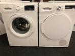 SET Wasmachine + Warmtepomp droger Bosch 8kg A+++ GARANTIE, 8 tot 10 kg, Ophalen, Zo goed als nieuw, Minder dan 85 cm