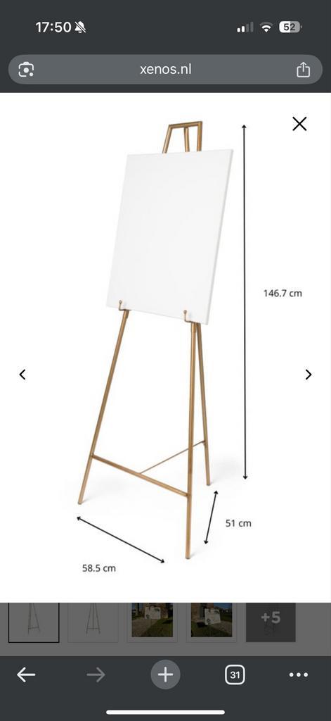 Gouden Schildersezel - Etos, Antiek en Kunst, Kunst | Overige Kunst, Ophalen