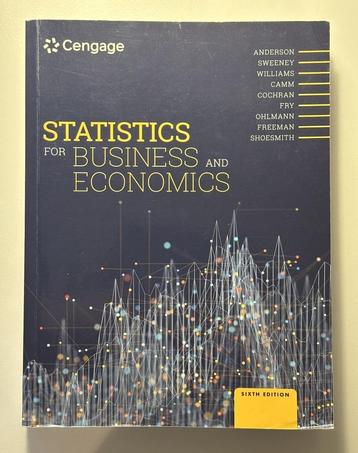 Statistics for Business and Economics beschikbaar voor biedingen