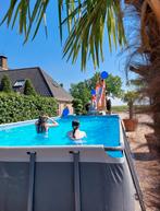 Zwembad met glijbaan, Tuin en Terras, Gebruikt, 300 cm of meer, Rechthoekig, Ophalen