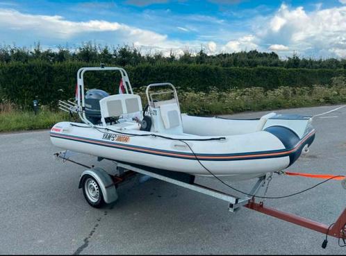 Yam 380 TAF RIB + Yamaha F50 (60PK) – Compleet vaar klaar!, Watersport en Boten, Rubberboten, Zo goed als nieuw, Yam, Aluminium