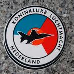 Witte Sticker Koninklijke luchtmacht Nederland straaljager, Verzamelen, Stickers, Ophalen of Verzenden, Zo goed als nieuw, Overige typen