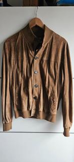 Brunello Cucinelli suède jack / maat L / zgan, Maat 52/54 (L), Bruin, Brunello cucinelli, Ophalen of Verzenden
